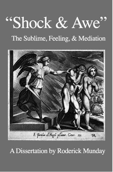 shock and awe, a dissertation by Roderick Munday, cover image - the Expulsion from Eden, artist unknown 