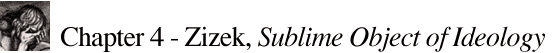 chapter 4 - Zizek, the sublime object of ideology